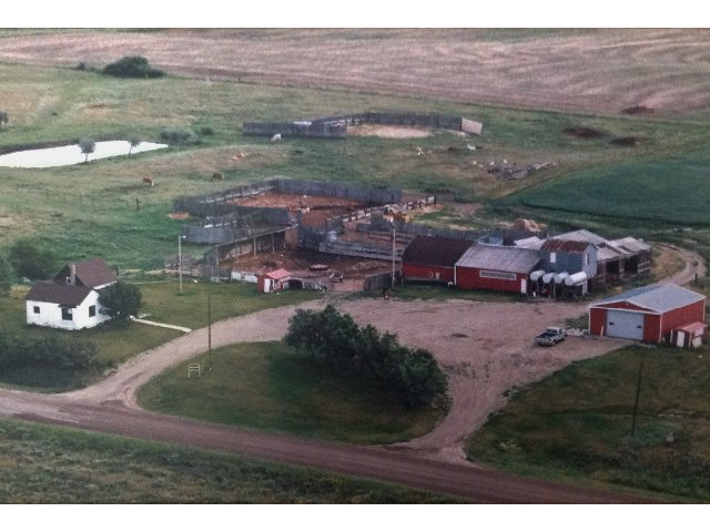 This property features approx 115 ac of hay, 319 ac of pasture, 289 ac of barely overseeded to tame grass, yard site features older farm house, 30 x 28 garage ready for infloor heating, 40 x 30 heated shop, 30 x 36 barn, 50 x 28 storage shed, lots of water, good fence